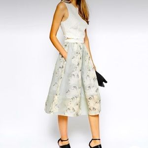 Whistles UK - Silk organza midi skirt